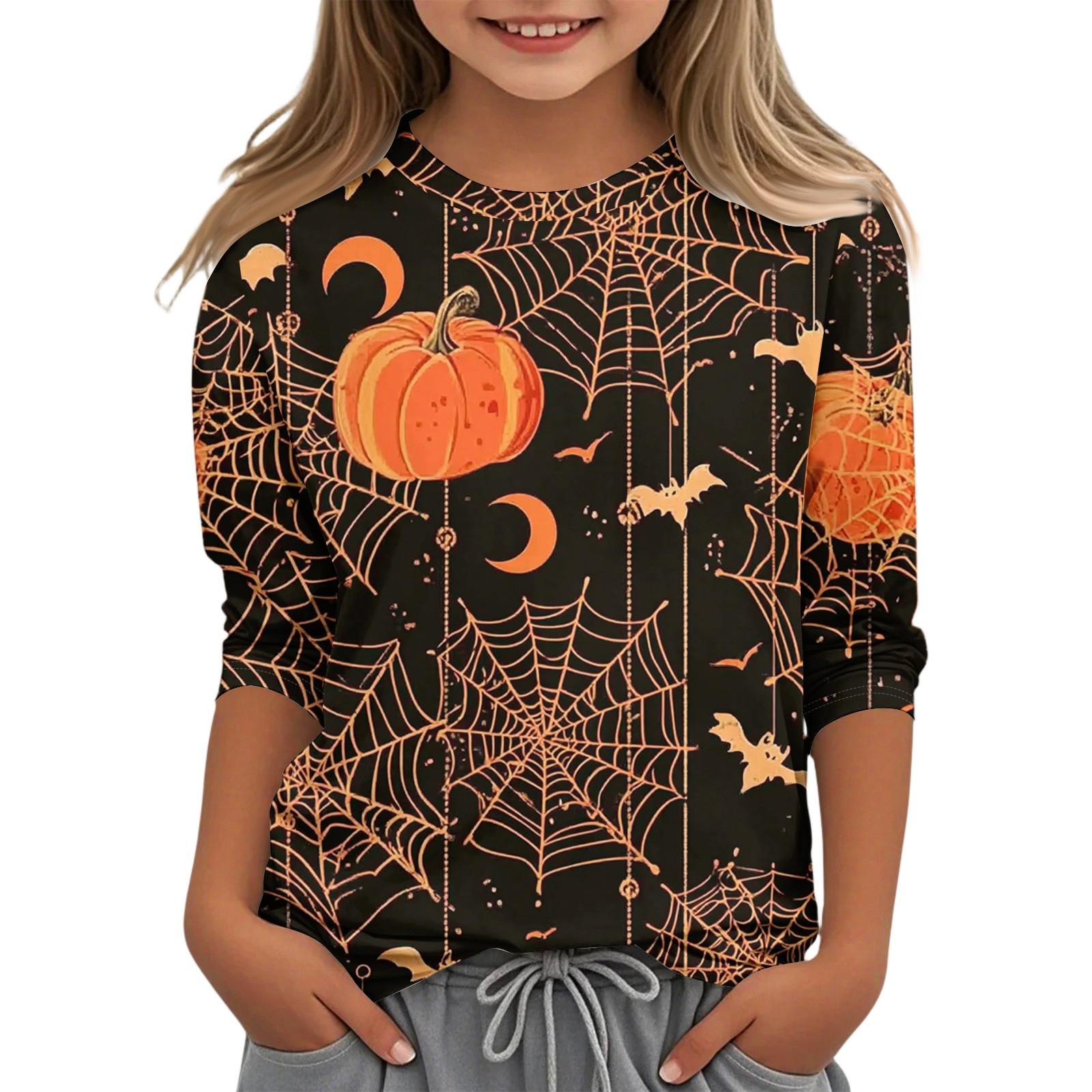 

Children s Casual Three-quarter Sleeve Round Neck Top 120 чёрный