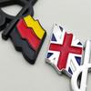3D Metal V8 Engine Badge Cross Flag Car Emblem Front Grille Decal Trunk Sticker Universal Auto Styling Accessories