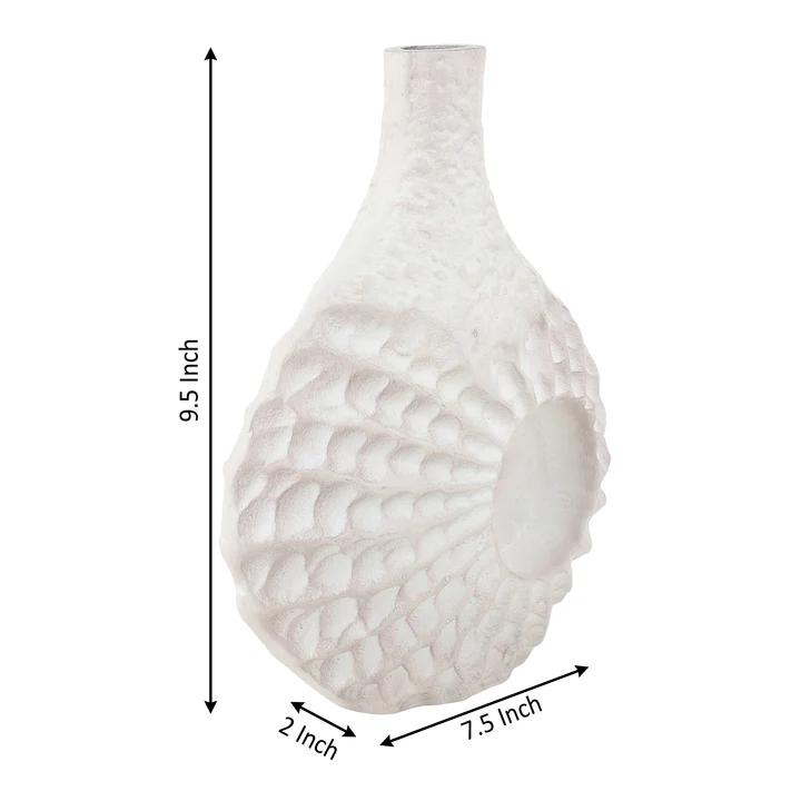 Seashell Serenity Vase Dirty pink 18 x 7 x 22 cm