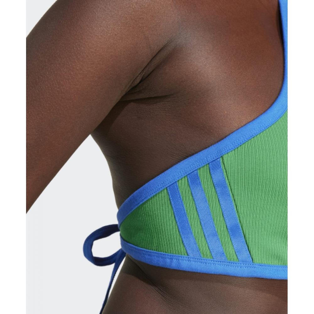 Adidas Rip Neck Top Green Jh0612