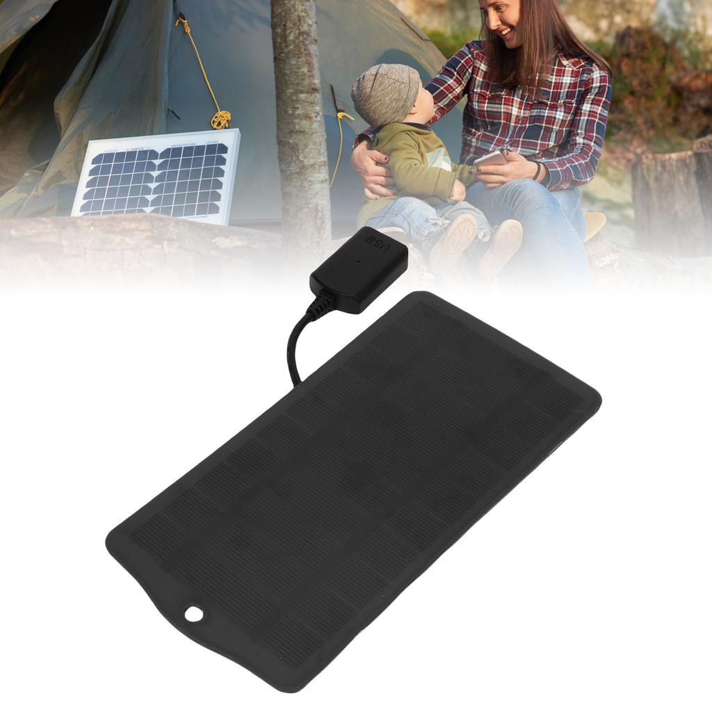 5W Monocrystalline Solar Panel USB Solar   Solar Phone   for Outdoor Camping Travel