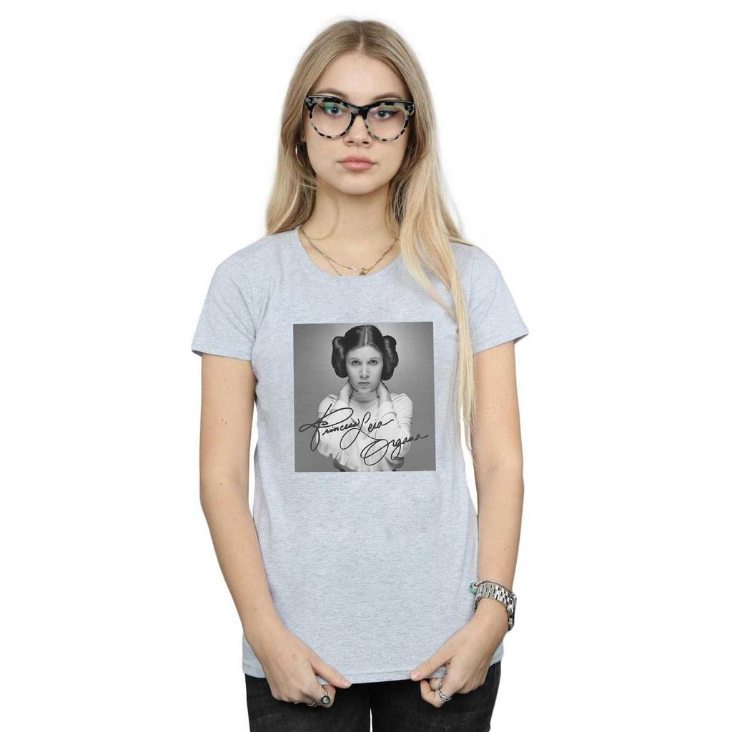 Star Wars Womens/Ladies Princess Leia Organa Cotton T-Shirt