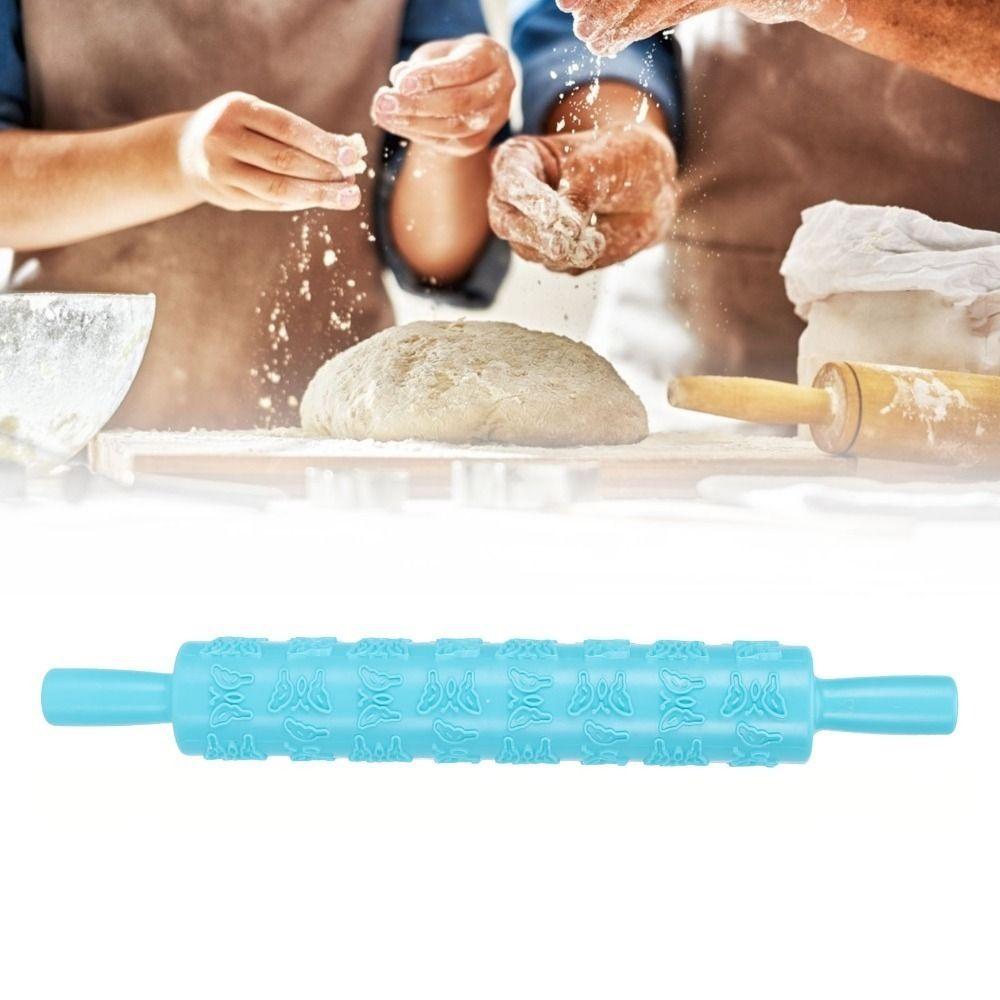 Heart, Butterfly Honeycomb Fondant Rolling Pin PP Pastry Roller Cake Rolling Pin DIY Bakeware