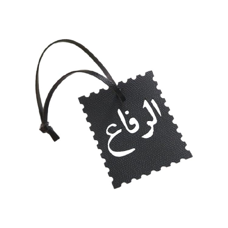

Practical PU Leather Keychain Pendant Featuring Sturdy Construction for Attachment to Keys Bags and Suitcases with Standard Ring чорний