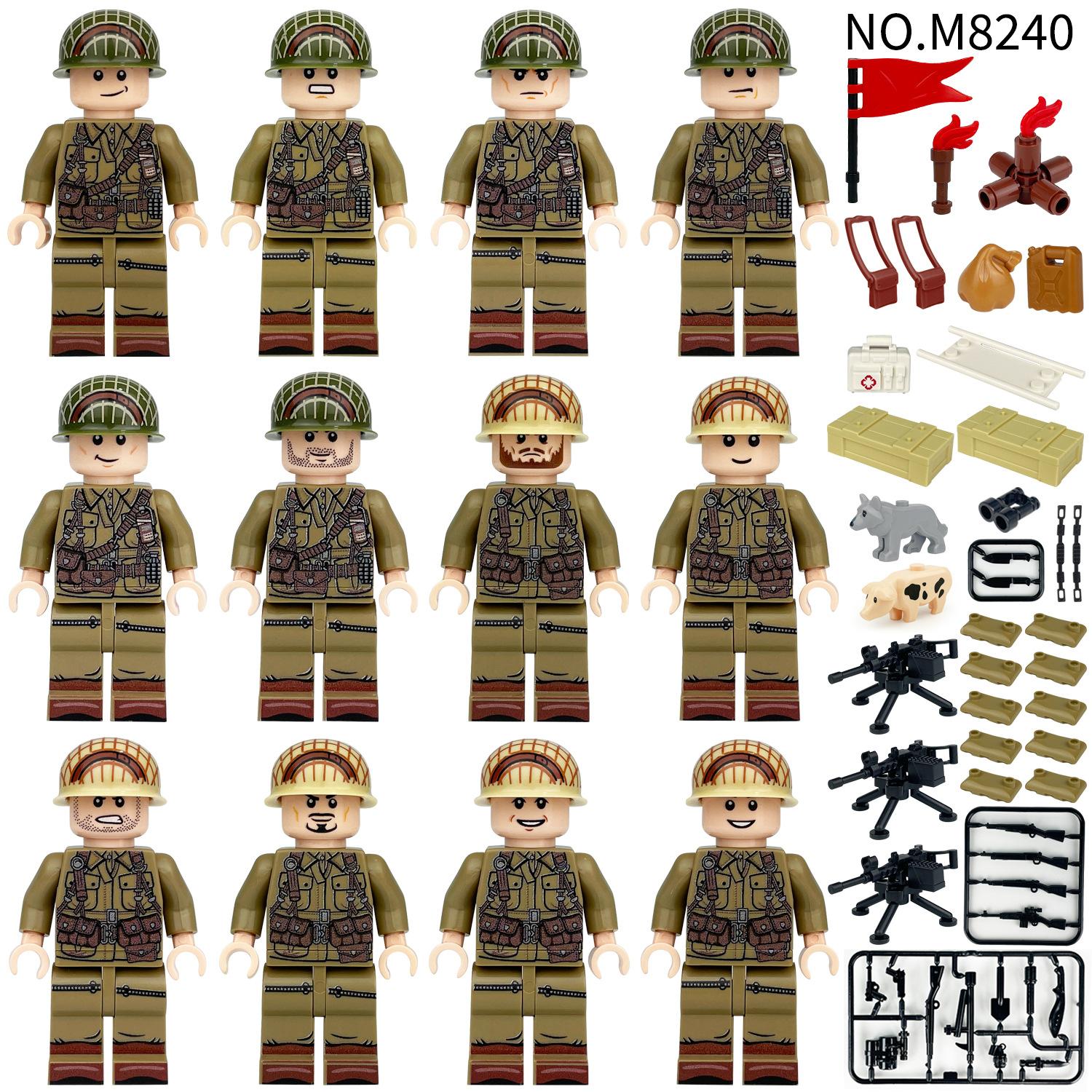 American Soldier Children s Assembly Smallparticle Building Block Toy Building Accessories