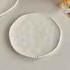 White Premium Ceramic Plate Vegetable Plate Household Western Food Steak Plate Fruit Dessert