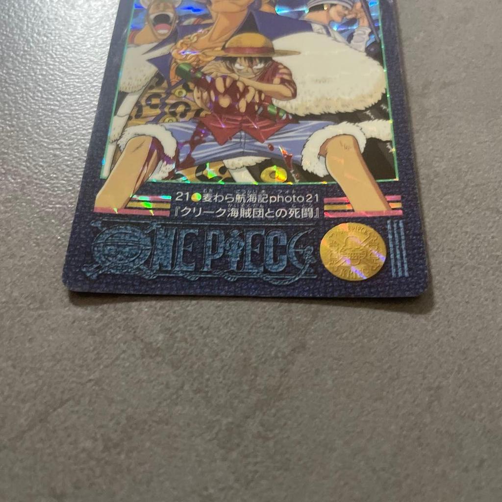 Used One Piece Carddass Visual Adventure Volume 1 No.21 Straw Hat Voyage Photo21 Death Battle with the Creek Pirates Kira