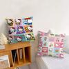 H-Hello K-Kittys Cute Pillow Case Sofa Living Room Bedroom Headboard Backrest Cushion Square Cushion Nap Time