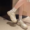 Casual Women Shoes Running Sneakers Women Breathable Mesh Mixed Colors Flat Casual New Fashion Simple All-match Ladies Shoes