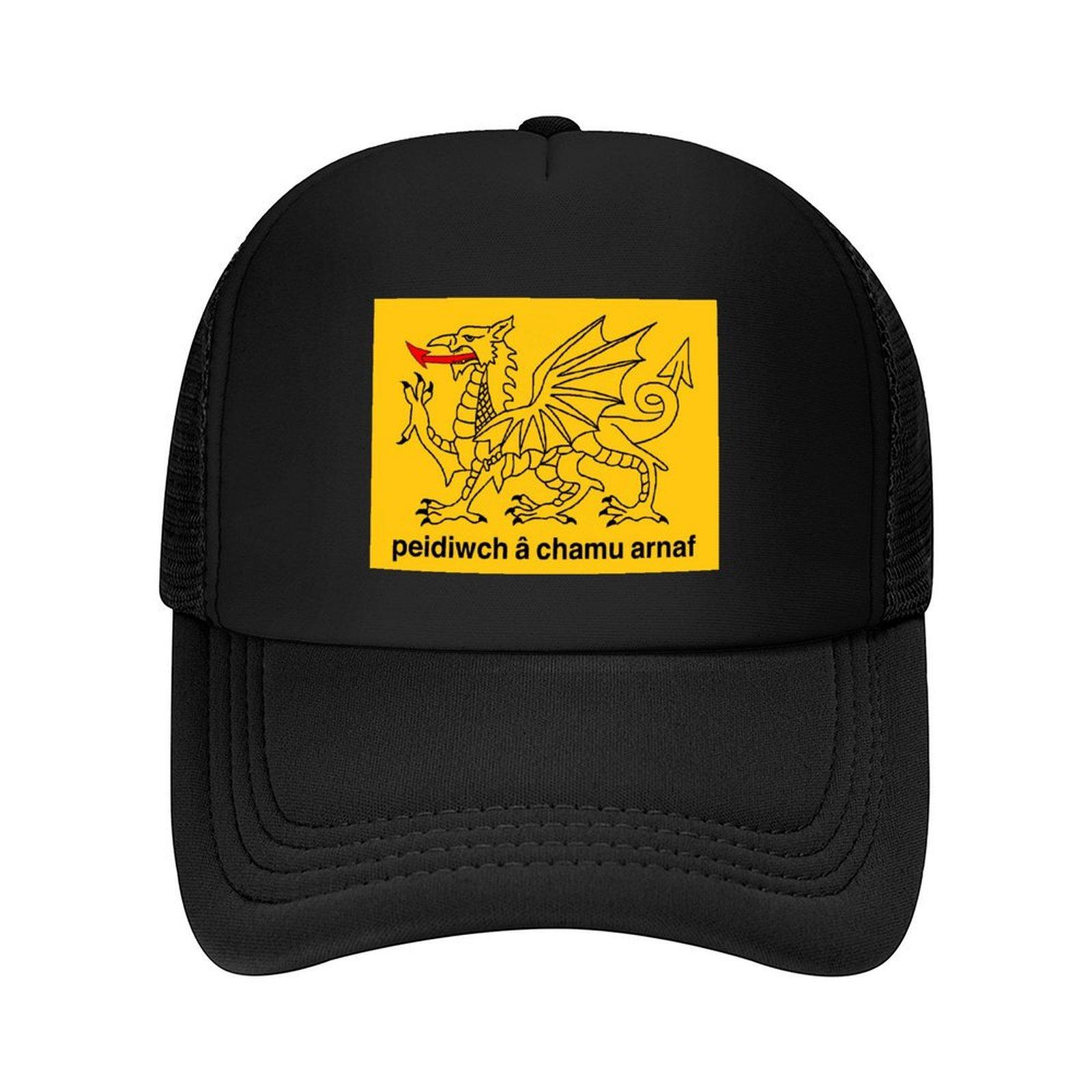 baner gadsden cymraeg melyn Yellow Welsh Gadsden Flag Baseball Cap custom Hat Sun Cap western Hat Woman Mens