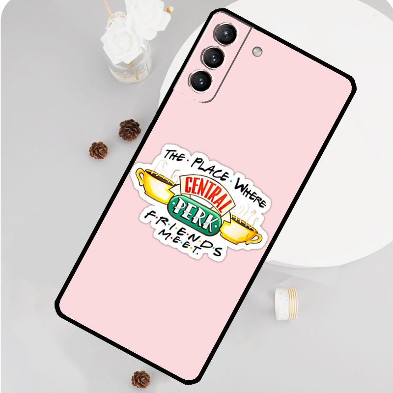 Central Perk Friends TV Show Phone Case For Samsung Galaxy S23 Ultra S21 S20 FE S9 S10 Plus Note 10 20 S22 Ultra Funda