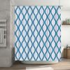 Blue White Wave Shower Curtain Bath Decor Waterproof Fabric For Home Decoration Bathroom Hanging Accessories 72''X84'' 183Cm X 2