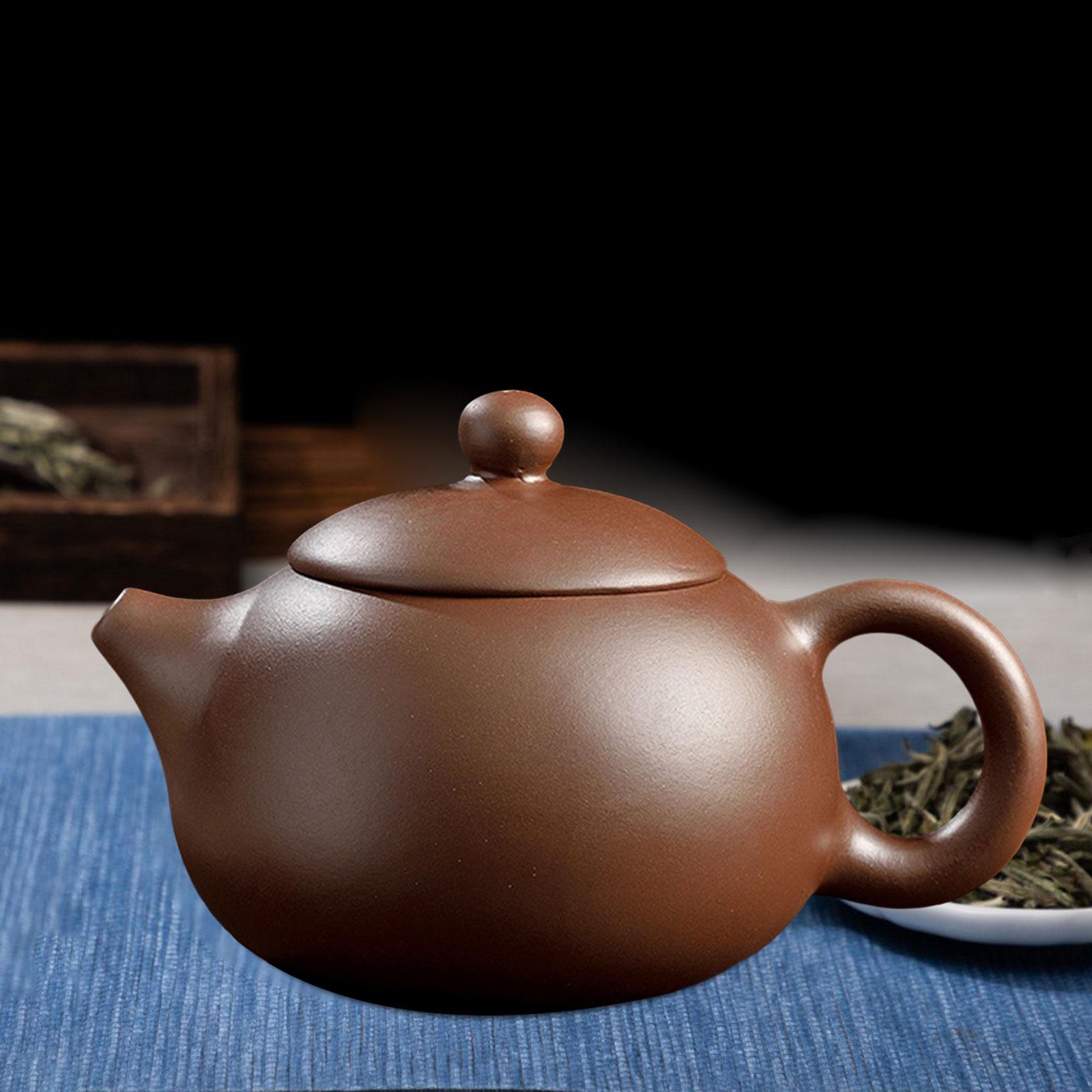 

Traditional Zisha Teapot Crafted Tea Maker Classic with Ball Infuser Decoration Loose Tea Handmade Chinese Antique Teapot