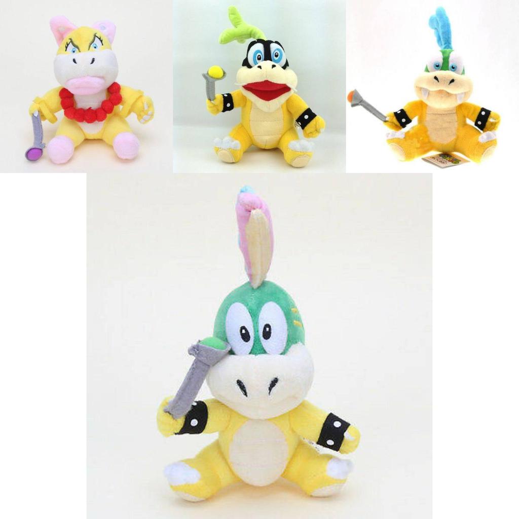 Adorable Koopalings Super Mario Bros 7" Koopa Plush Toy Ideal Kids Gift Usa Seller
