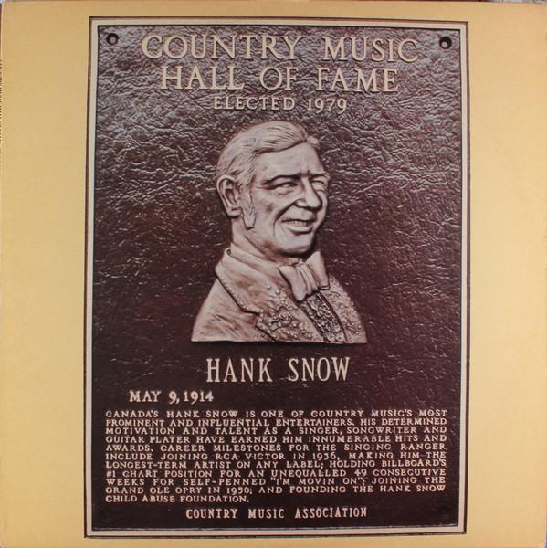 

LP Record HANK SNOW - Country Music Hall Of Fame PL43349 RCA 1980 UK Folk Used