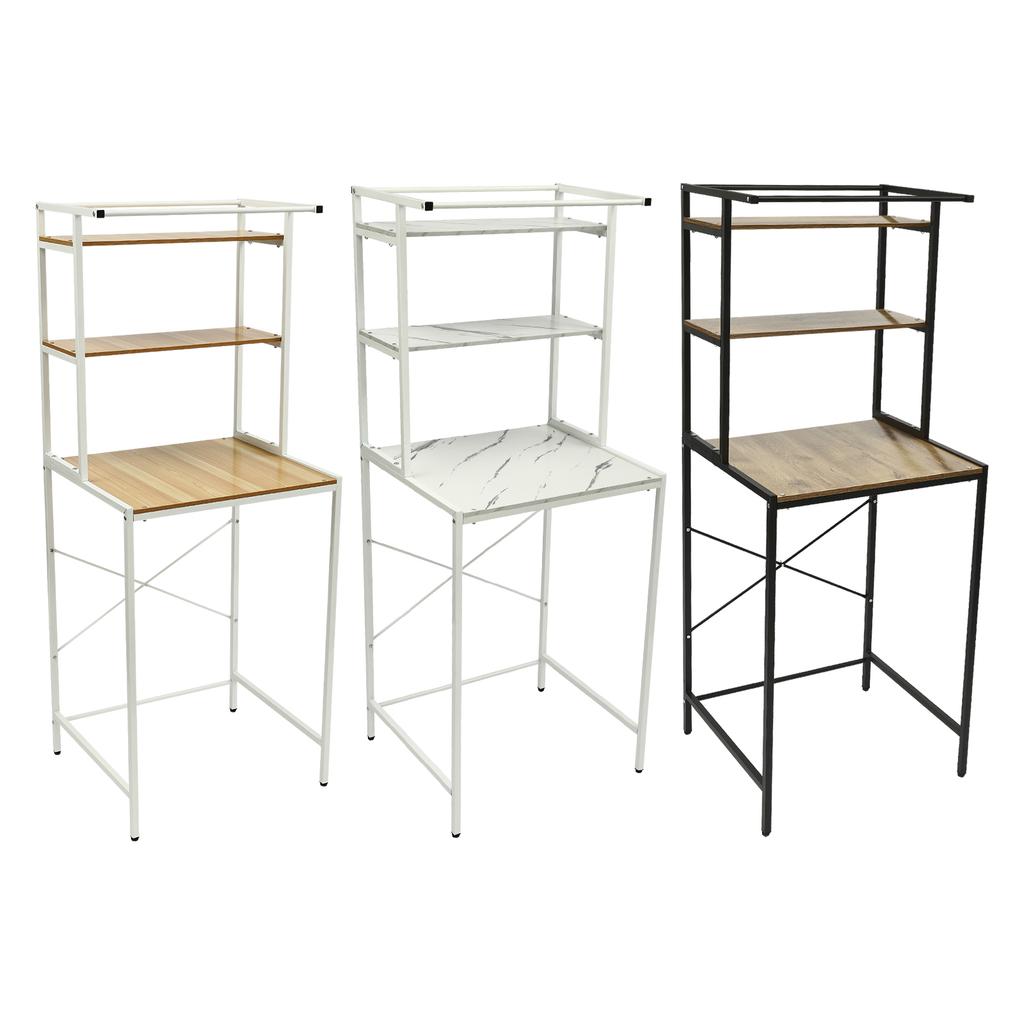 Washer and Dryer Storage Shelf 3-Tier Organizer Rack (Each Tier Load 22lbs) Balcony Towel Rack for Bathrooms Laundry Rooms
