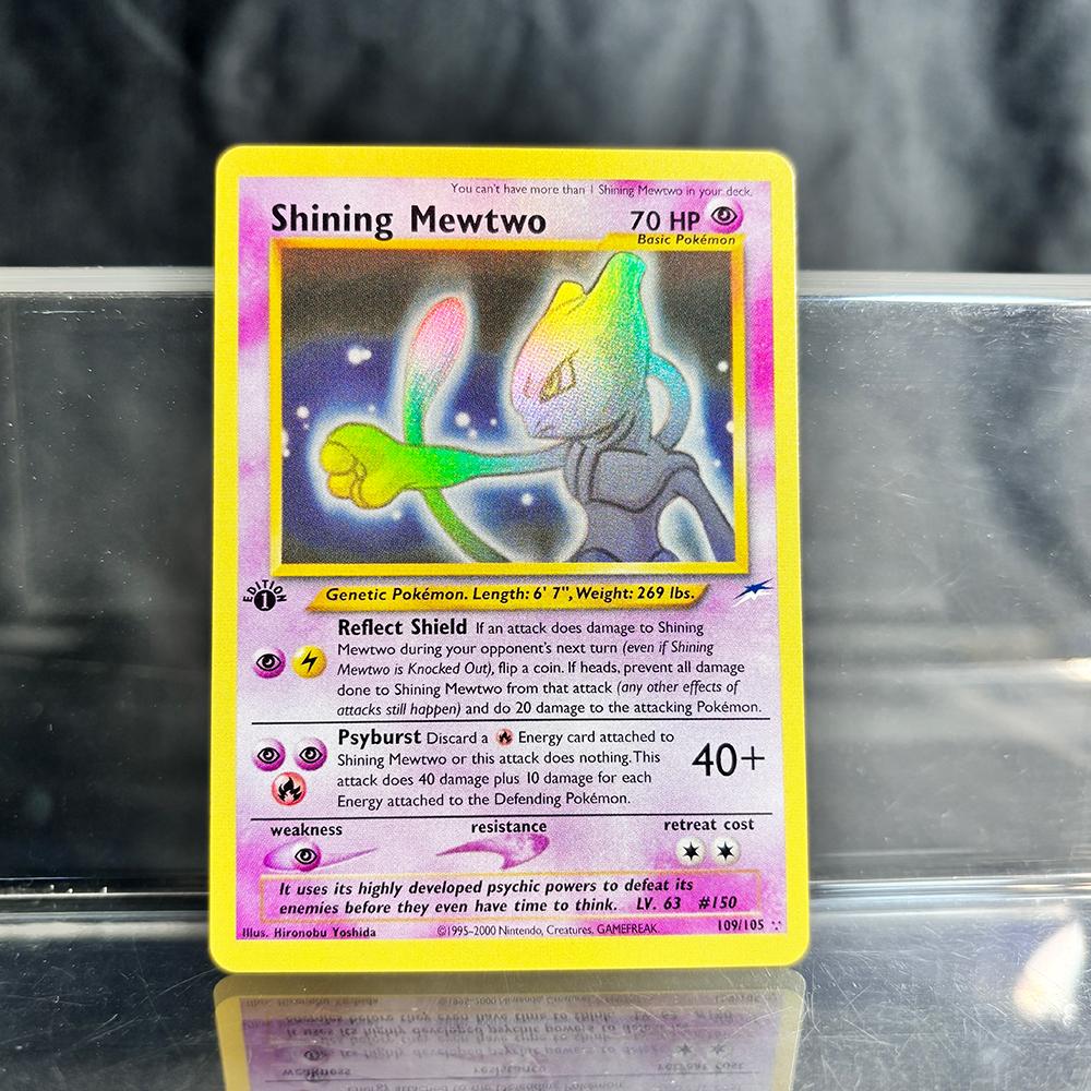 Holografische Spiel-Sammelkarten PTCG Proxy-Karten Glurak Pikachu Mew EX Einzelkarten PKM Folienkarten Gengar VMAX Skyridge (SK)