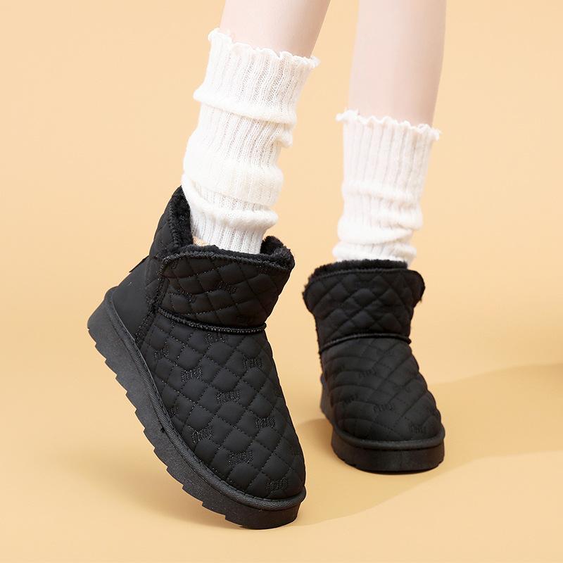 Winter New Snow Boots Women's Thickened Velvet Fashion Cotton Boots Thermal Cotton Shoes Women's Snow Cotton