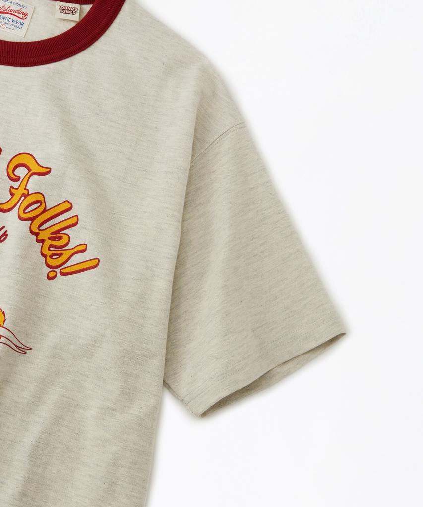 OUTSTANDING [Looney Tunes] Half Sleeve Tee(Cowboy)_1%Oatmeal