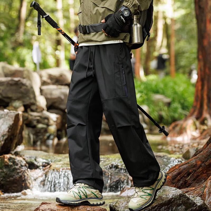 JEEP SPIRIT Men's Waterproof Outdoor Straight-Leg Casual Pants