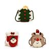 Knit Kids Christmas Santa Shoulder Bag With Lightweight Design For Daily Use