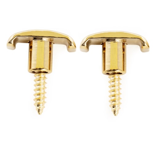 Musiclily Pro Guitar String Retainers/String Guides for Fender American Ultra Electric Guitars, Gold (Set of 2)