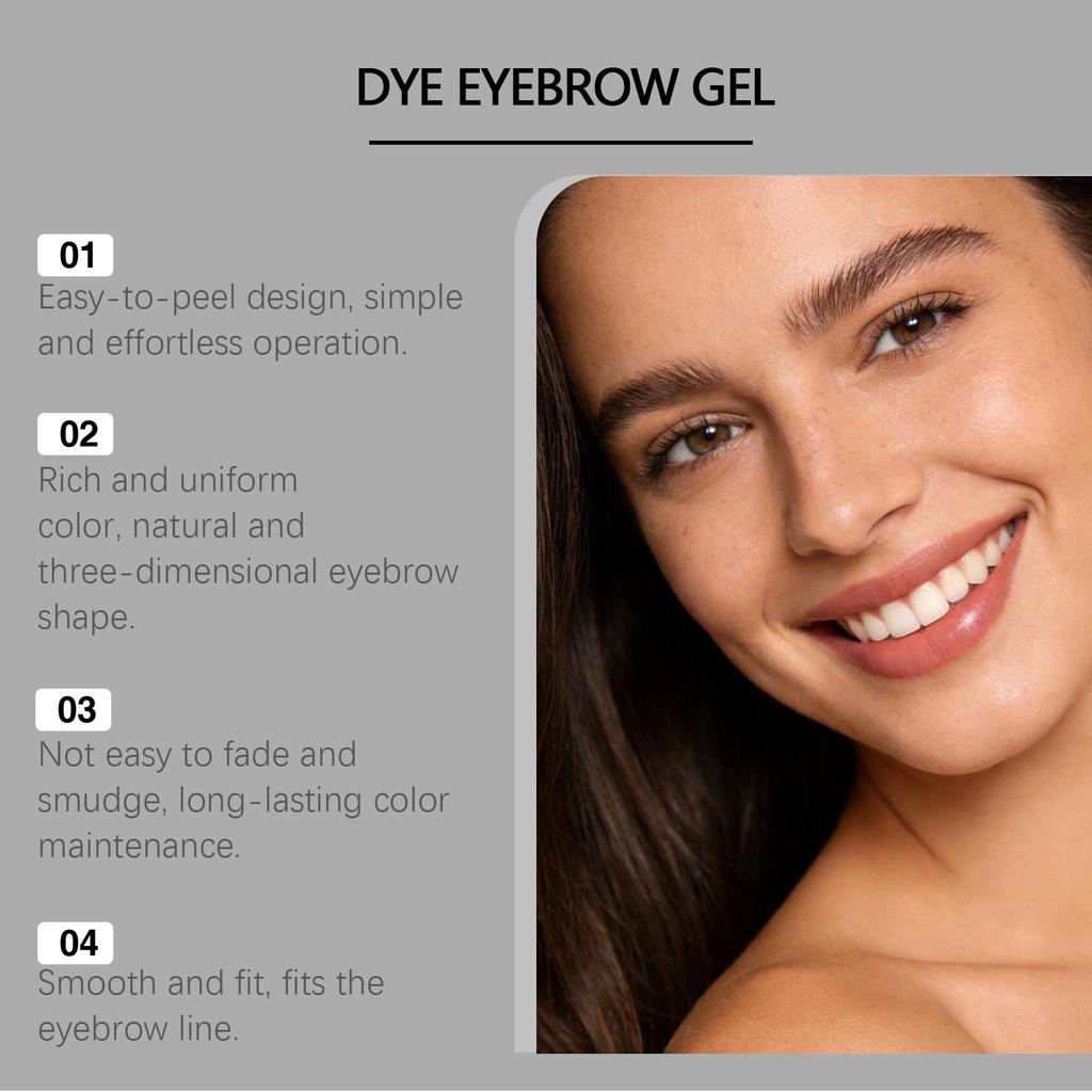 Zephoco Anti-Smudge Tinted Brow Gel: Moisturizing, Natural, Easy to Shape, Long-Lasting Eyebrow Makeup.