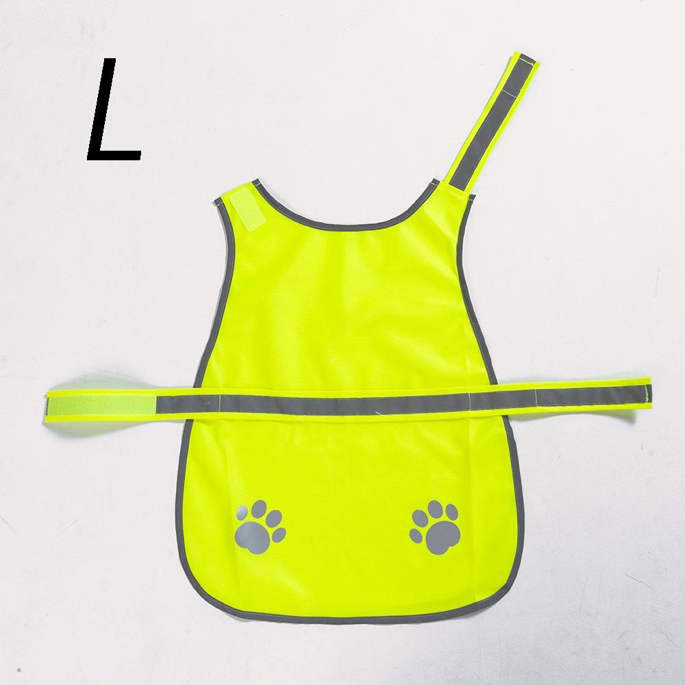 High Visibility Dogs Reflective Vest Ventilate Cozy Fluorescent Dog Vis Jacket Adjustable Night Safety Dog Coat
