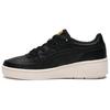 Gsm Casual Comfortable Non-Slip Wear-Resistant Height-Increasing Low-Top Skate Shoes Women Sneaker Black 1182A470-001