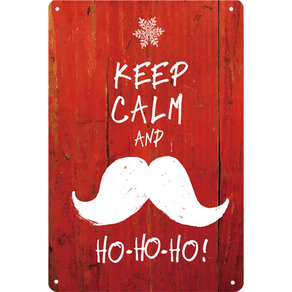 Merry Christmas Metal Tin Sign Plaque  Cartoon Elk Santa Claus Iron Painting Home Bar Cafe Pub Decoration Wall Art Plates