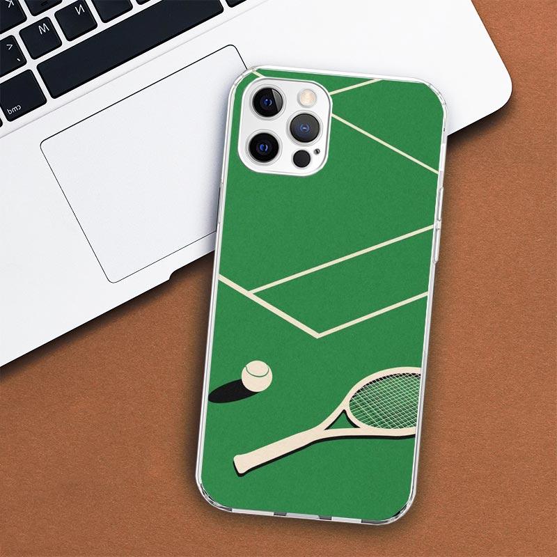 Tennis Sport Phone Case For iPhone 11 12 13 Mini 14 15 Plus 17 Air 16 Pro Max 16E 7 8 SE 2020 Customized Print Cover For Apple i
