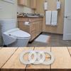65mm Wide Cistern Diaphragm Washer Flush Valve Washer Clear Color Easy Installation Long-lasting Performance Perfect Fit