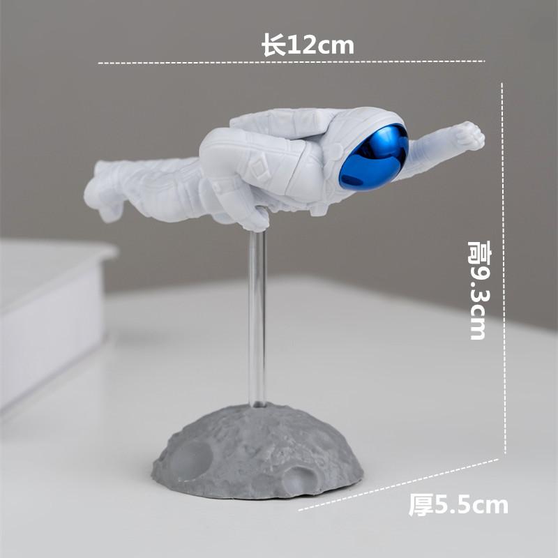 Cute Astronaut Figurine Creative Home Desk Decor Spaceman Car Dashboard Ornament Novelty Gift for New Year Birthday