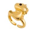 Porti 24k Gold Red Horse Ring 1g