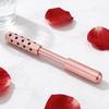 24 Stone Facial Roller 6 Sided Rotation Aluminum Alloy Beauty Sculptor Massage Roller for Eyes Neck Chin Chest