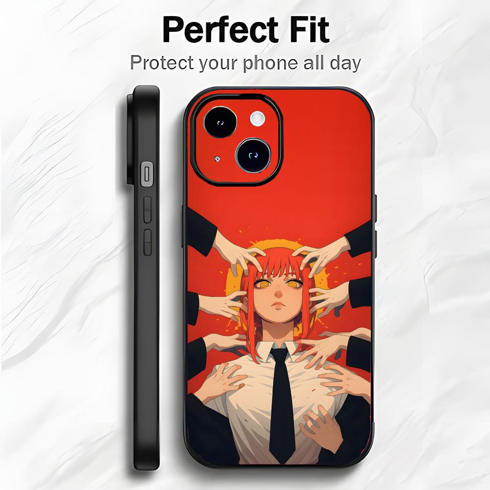 Classic Japanese Anime C-Chainsaw Man Phone Case Phone Case Soft Packaging Lightweight For iPhone17 16 15 14 13ProMax