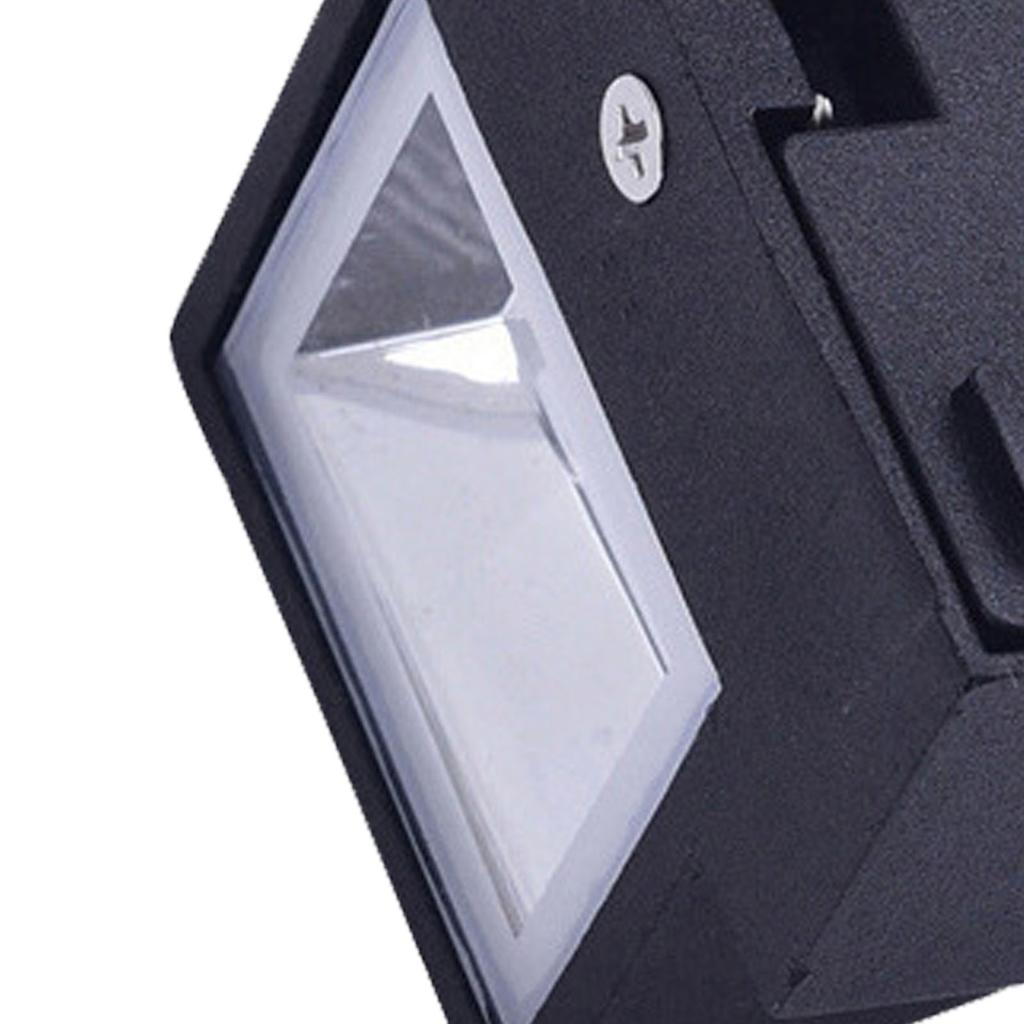 Outdoor Wall Light Plastic Housings Dual Head Exterior Wall Lamp with Up and Down Sconces 3000k Warm Light
