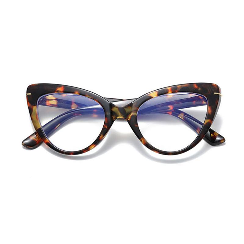 Women Cat Eye Leopard Computer Reading Glasses Blue Light Blocking Presbyopia Eyewear With Diopter +1.0+1.5+2.0+2.5+3.0oculos