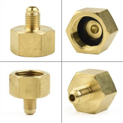 1/4" Male-To 3/4" Female SAE Auto Car Air Conditioner Adapter Bottle Adapter For R134A HVAC Systems Spare Parts