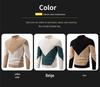 Men's Winter Thick Knit Color-Block Patchwork Sweater