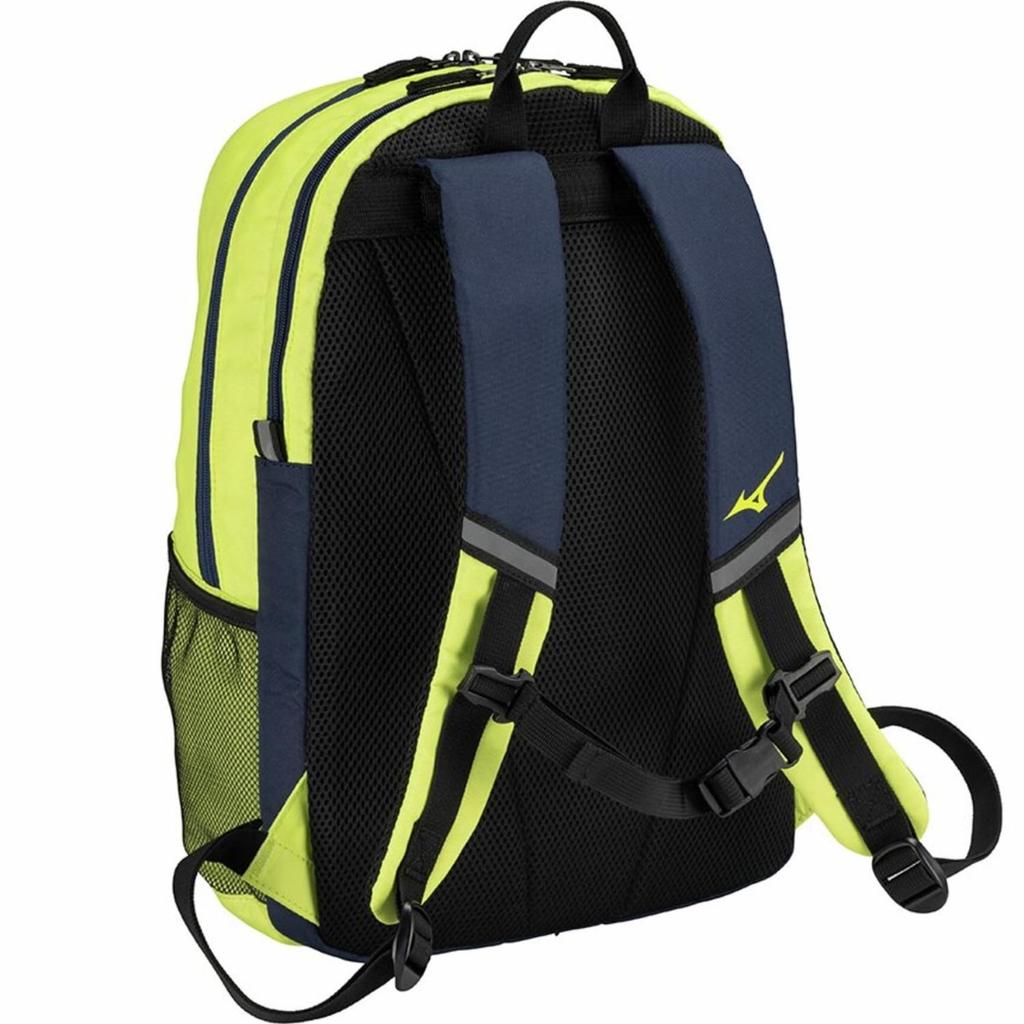 Mizuno Tennis Racket Sports Backpack 63JDB009 Navy x Lime Tennis/Soft (1 racket)
