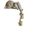 Elephant Resin Figurine Set With Creative Design For Home Decor And Giftgiving