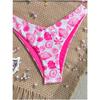Women S Sexy Split Thong Bikini Swimsuit With Tie