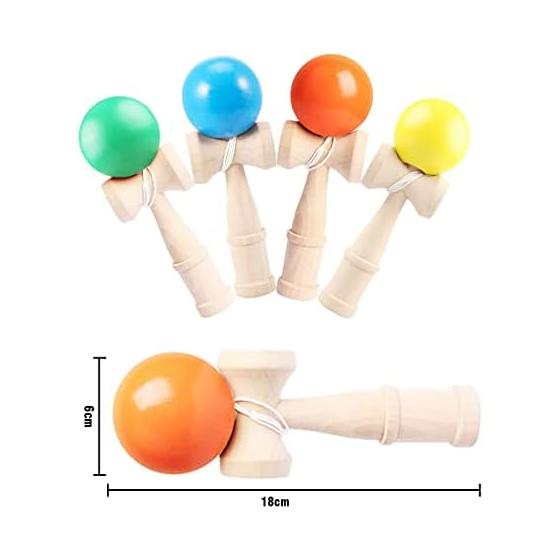 Kendama set of 4 (yellow, blue, green, orange) Kendama kendama Kendama classroom practice use competition use