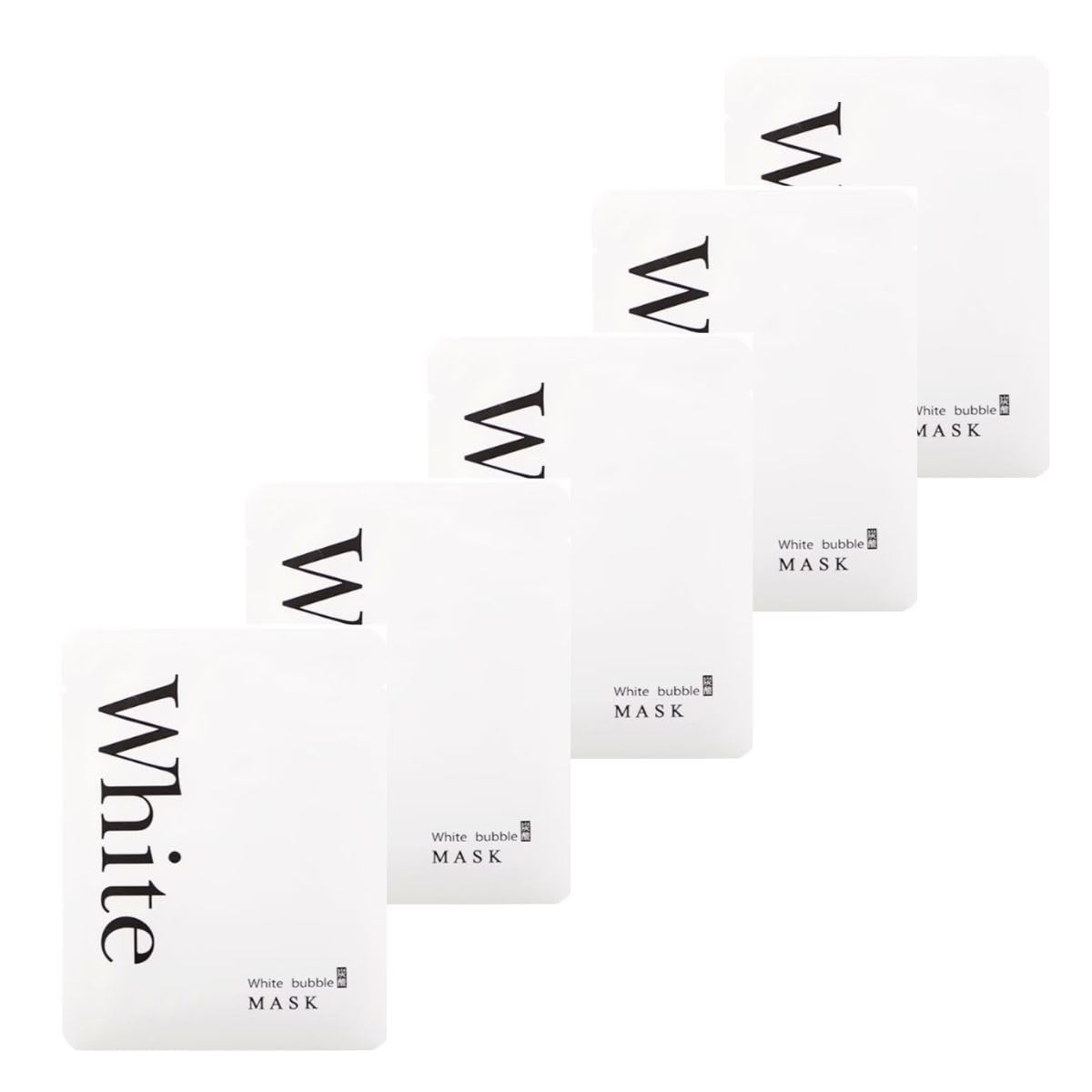 

White Bubble Mask Carbonated Pack Use x 5 Sheet Mask (1 Sheets) Anti-Aging