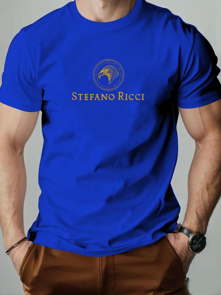 Tricou bumbac bărbați cap de vultur vară gât rotund mânecă scurtă grafic respirabil modă casual Tricou