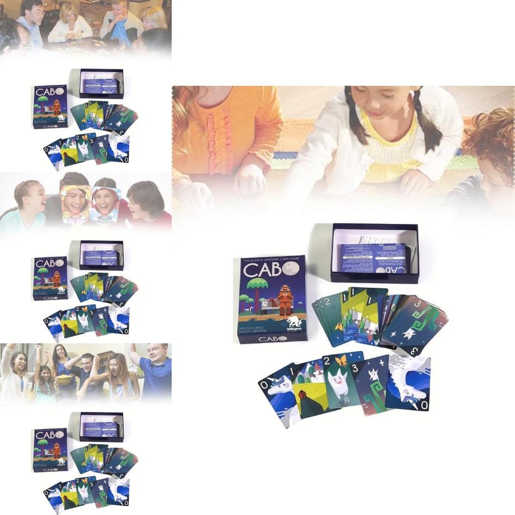 Joc de Cărți Cabo Versiune Engleză Joc de Societate Captivant cu Management al Memoriei Pentru 2-4 Jucători