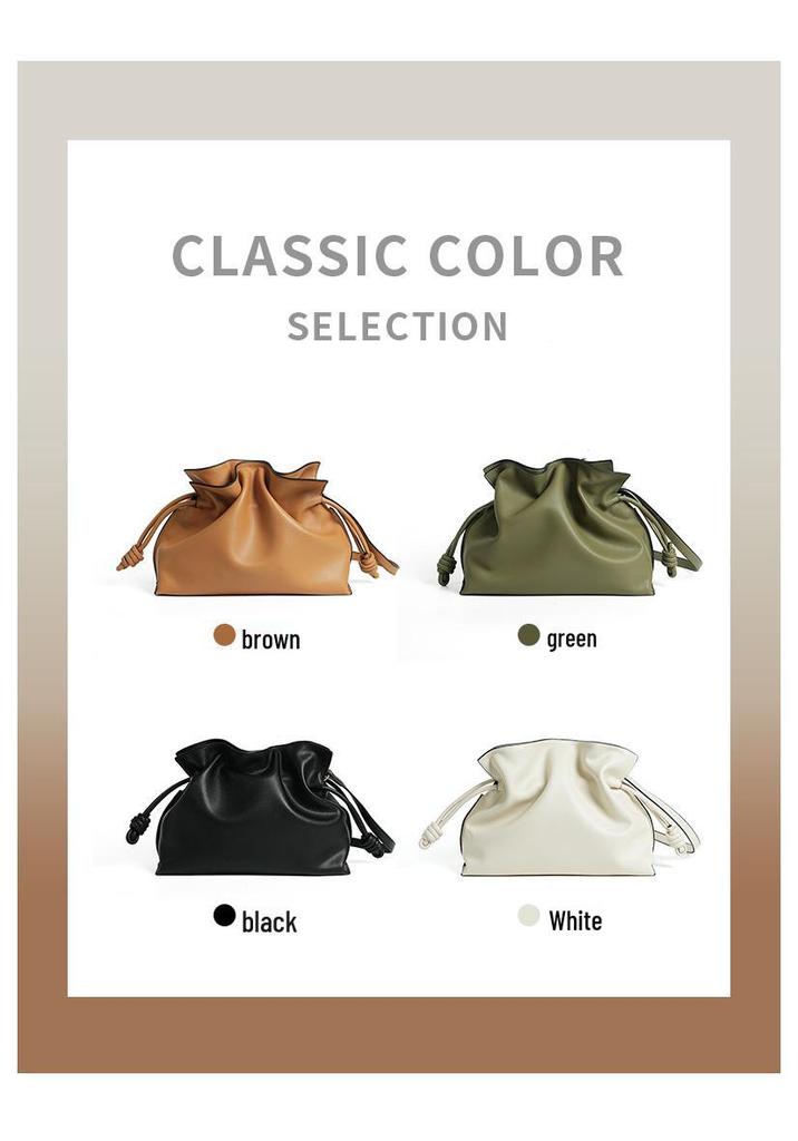 Elegant Cloud Cowhide Crossbody & Shoulder Bag - Women's High-End Casual Commuter