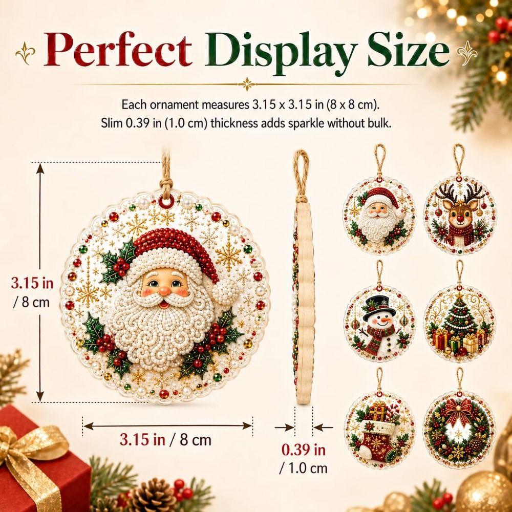 Parel DIY Diamant Kunst Kit Speciale Vorm Edelstenen Hangend Vakantie Ornament Huis