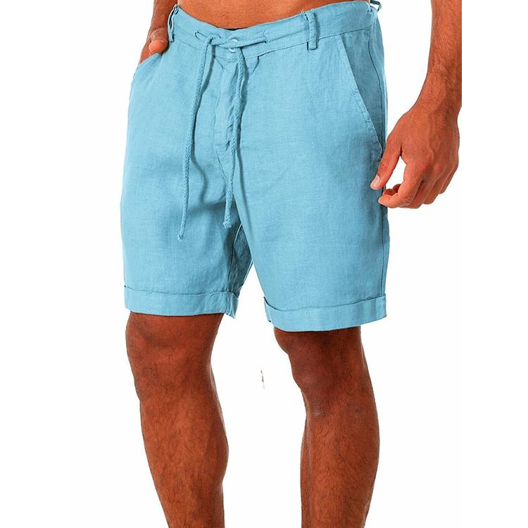 

Summer New Style Shorts Men s Yoga Capri Pants Sports Running Fitness Pants 3XL озеро синього кольору